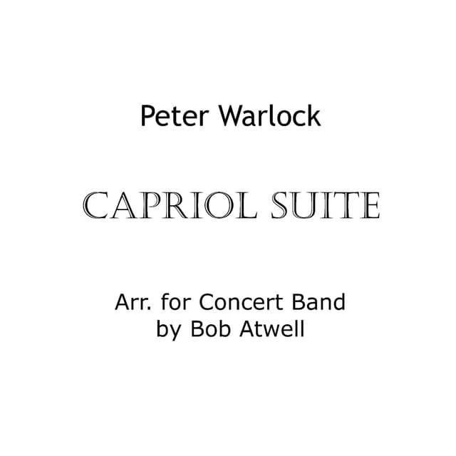 Capriol Suite for Band